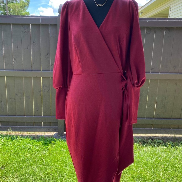 Asoph faux wrap dress - Picture 3 of 4